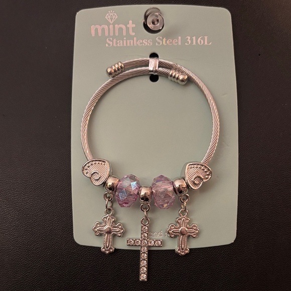 Mint Jewelry - Mint Bracelet with Silver and Purple Charms